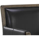 Mauti Distressed Brown / Cortina Black Leather Dining Armchair